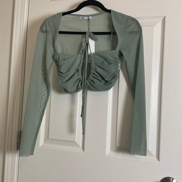 TULLE CROP TOP size medium NWT women - Picture 5 of 6